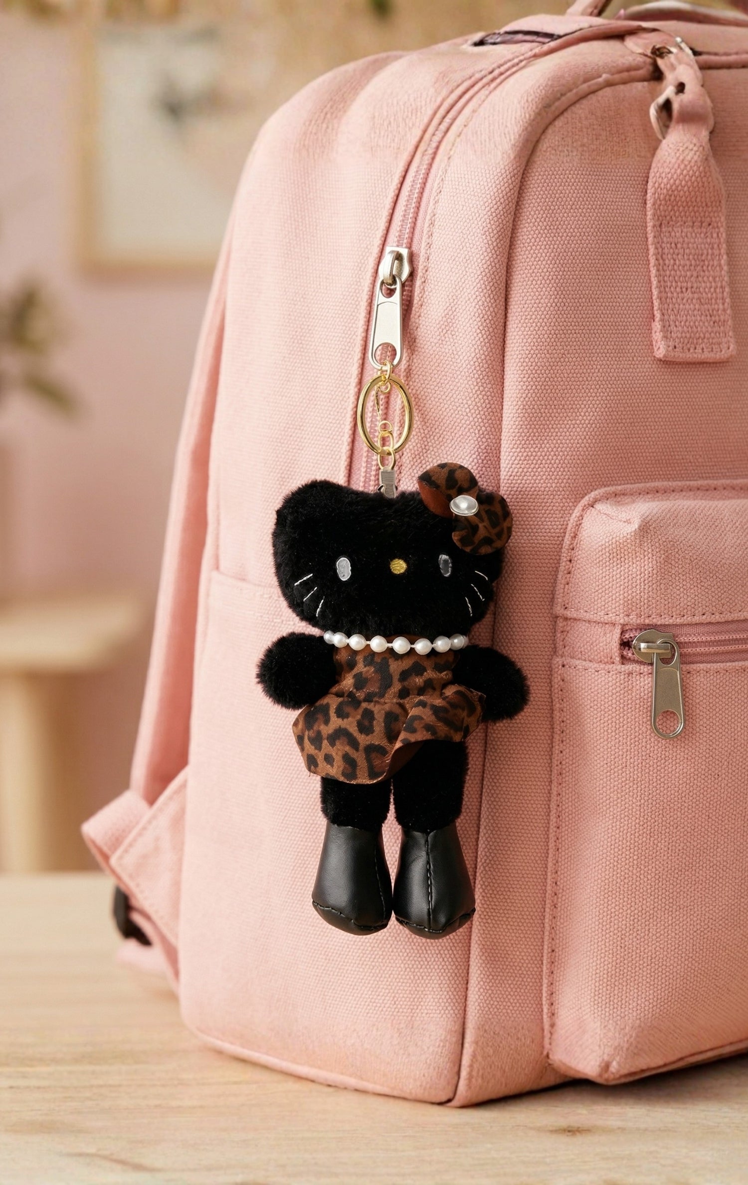 Black Leopard Kitty Plush