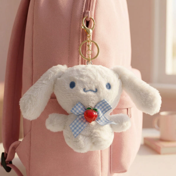 Rabbit Apple Bow Plush