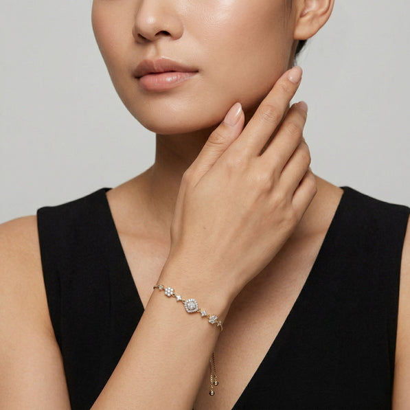 Gold Crystal Radiance Bracelet