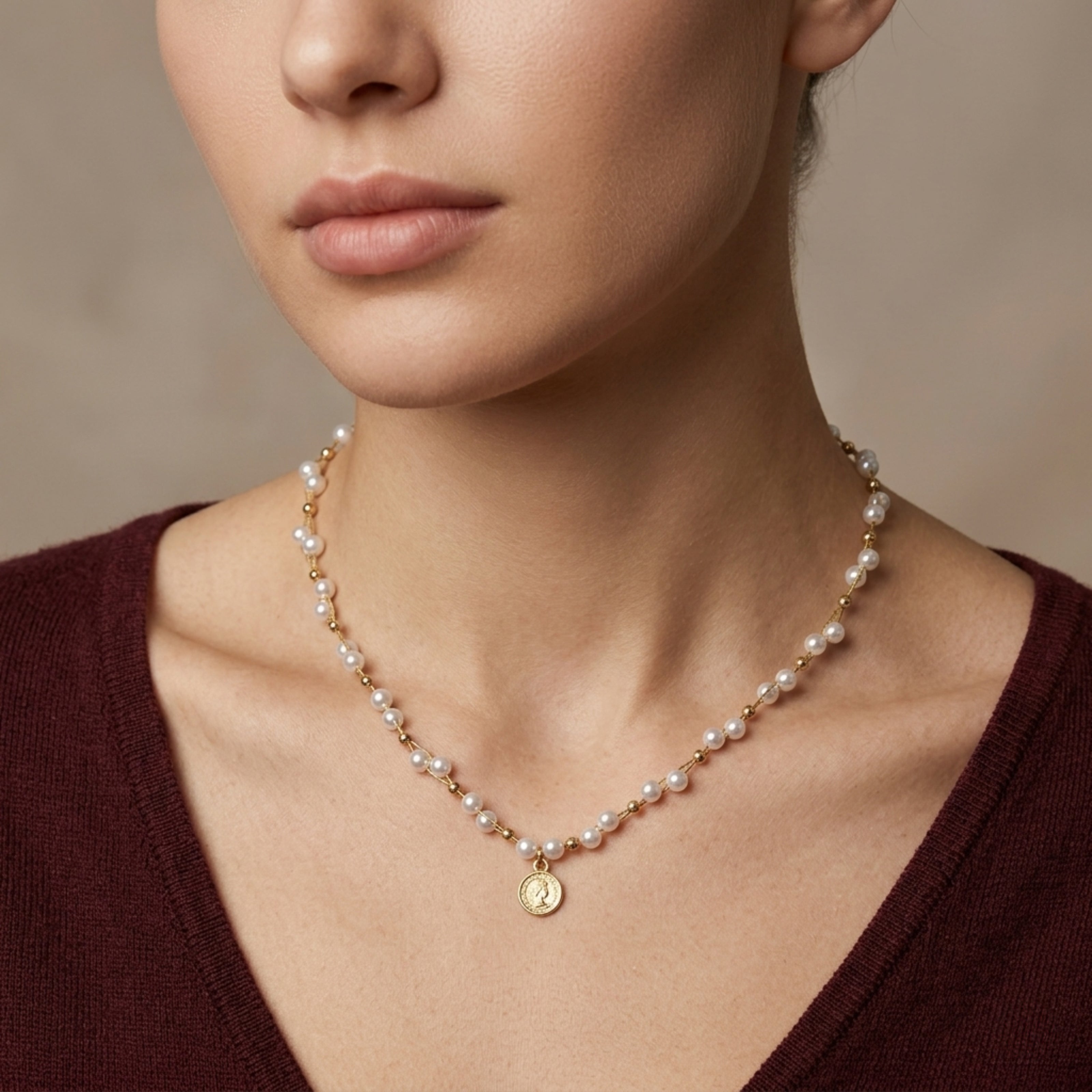 Perle Flottante Necklace