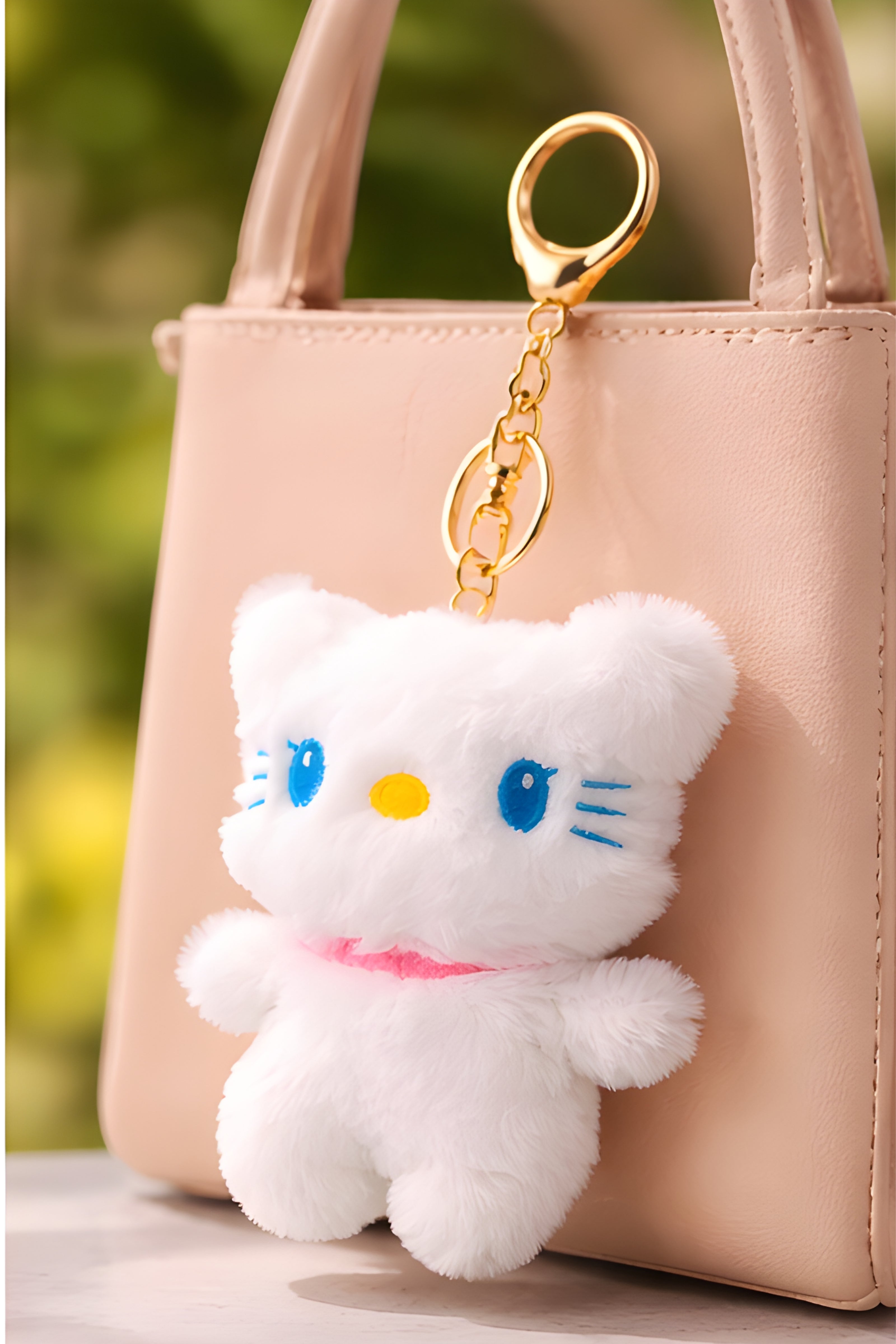 Pink Collar Fluffy Kitty