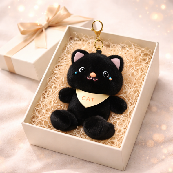 Black Bandana Cat Plush