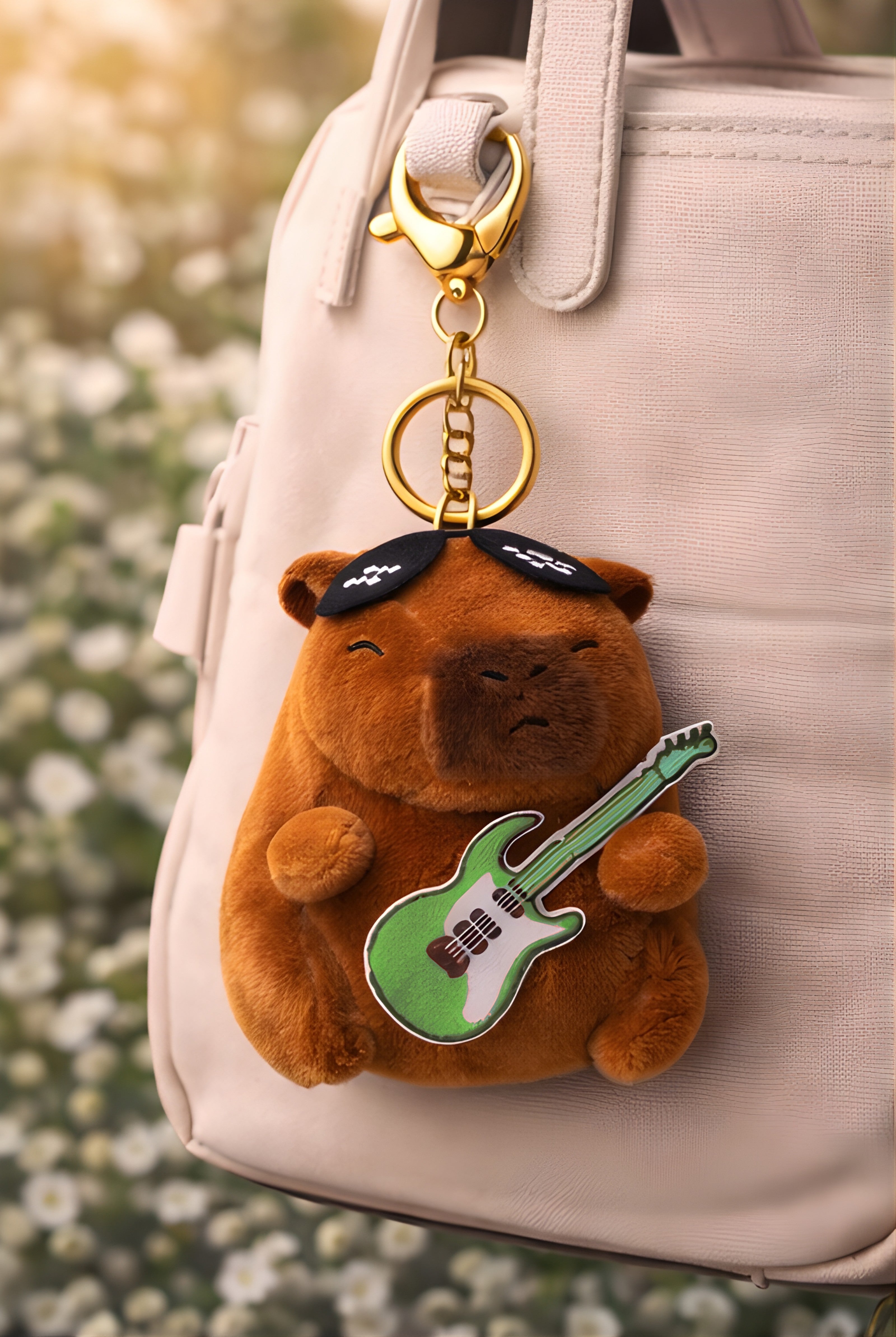Groovy Green Guitar Capybara