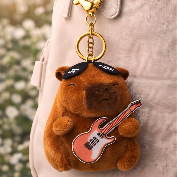 Groovy Pink Guitar Capybara