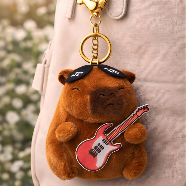 Groovy Red Guitar Capybara