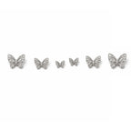 Crystal Butterfly Stud Set