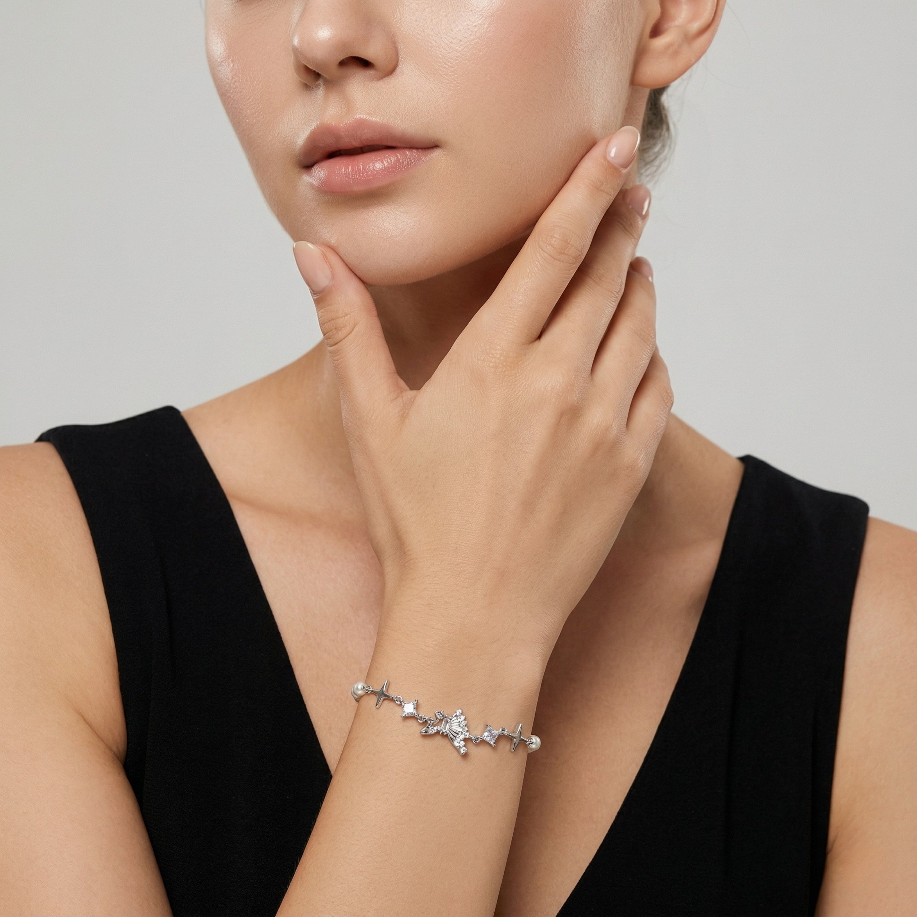 Half Wing Pearl Bracelet