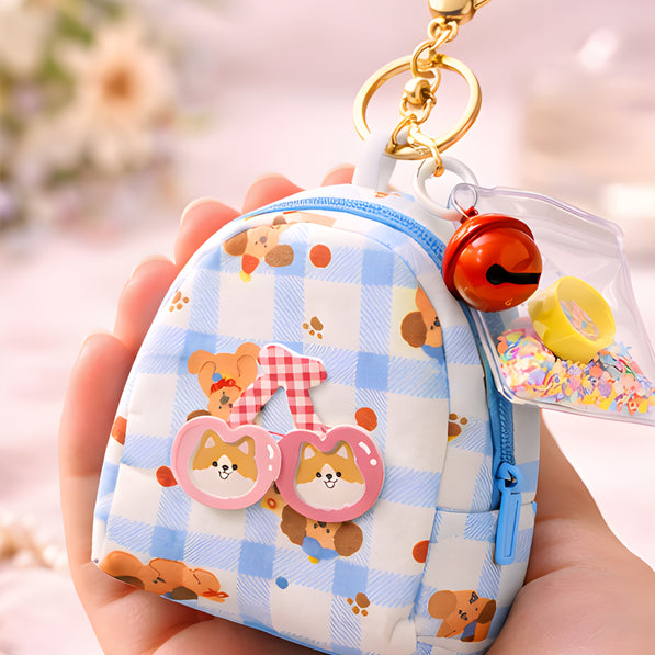 Blue Mini Bag Charm