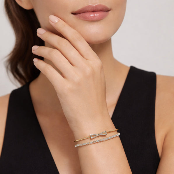 Crystal Gold Bracelet