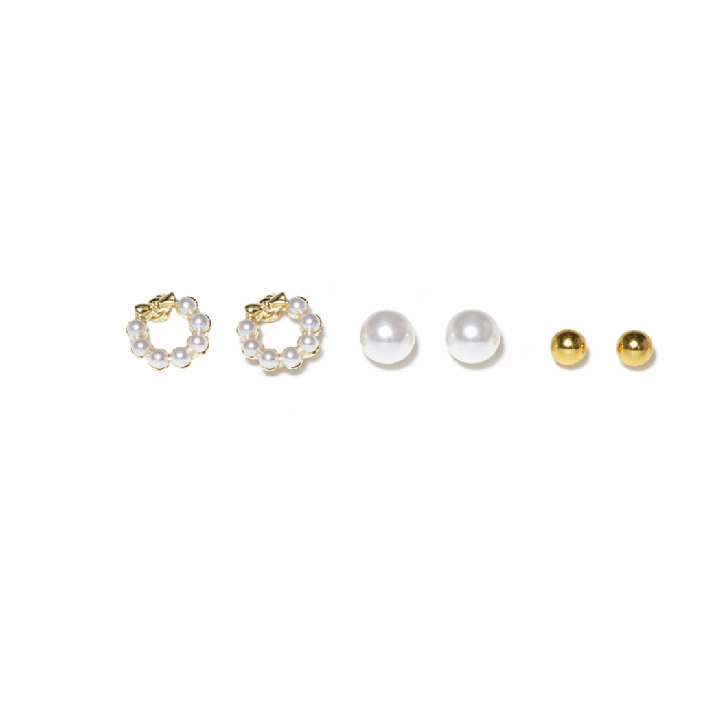 Floral Charm Stud Set