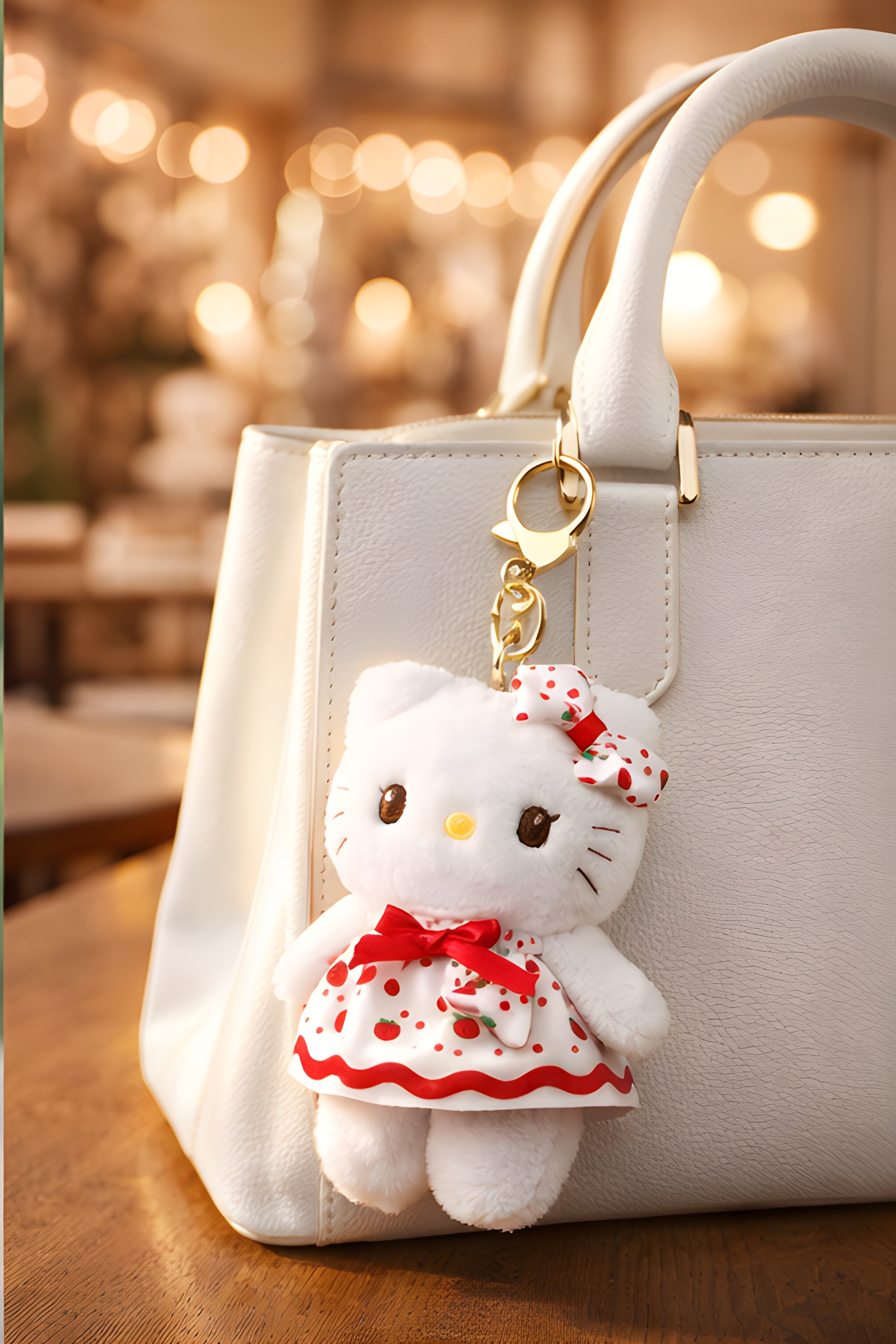 Strawberry Dress Kitty Plush