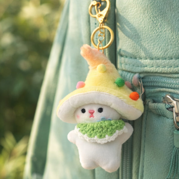 Yellow Wizard Bunny Charm