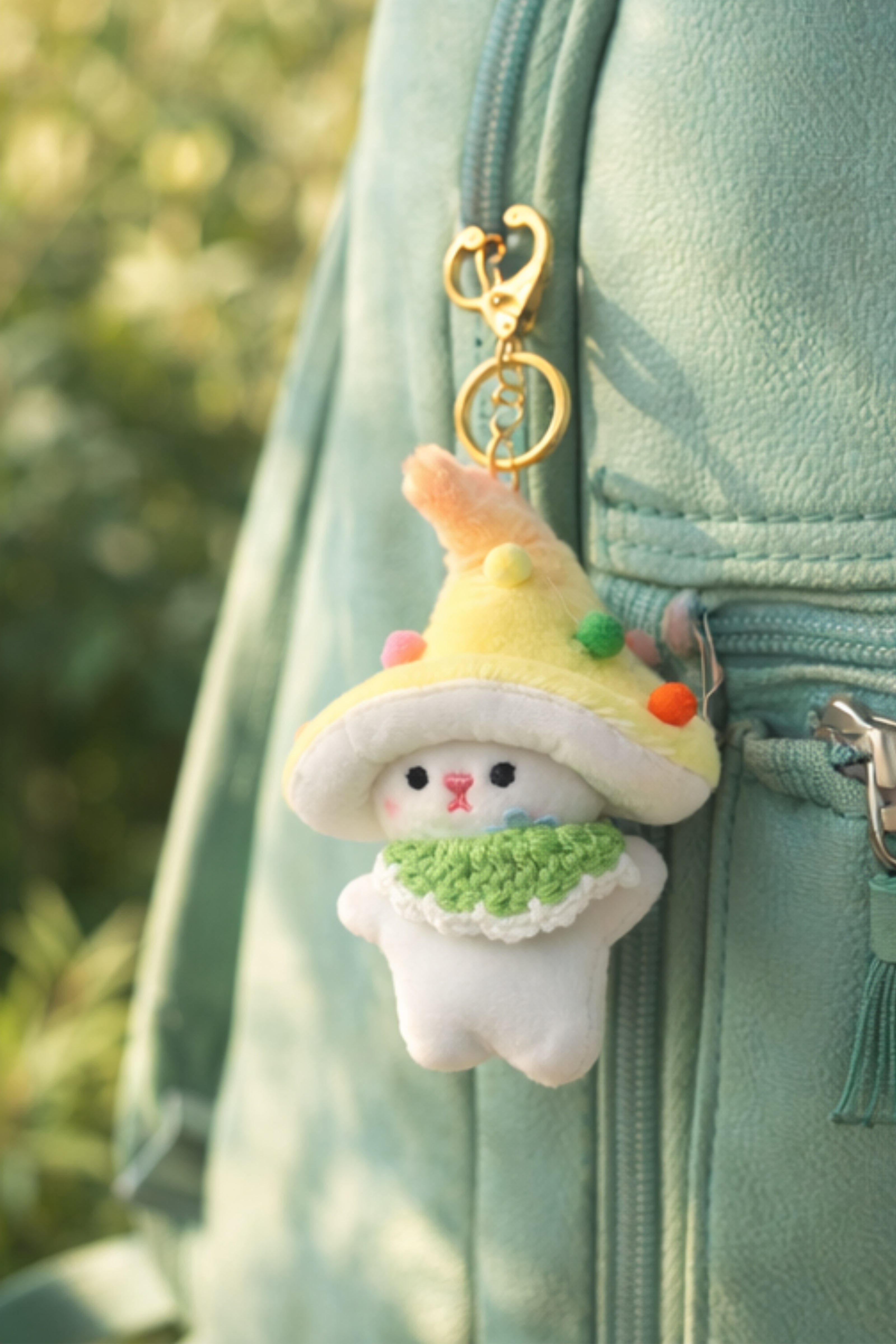 Yellow Wizard Bunny Charm