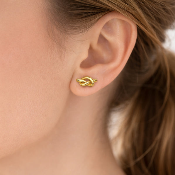 Gold Knot Stud