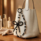 Onyx Bow Statement Charm