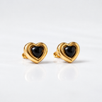 Golden Heart Earrings