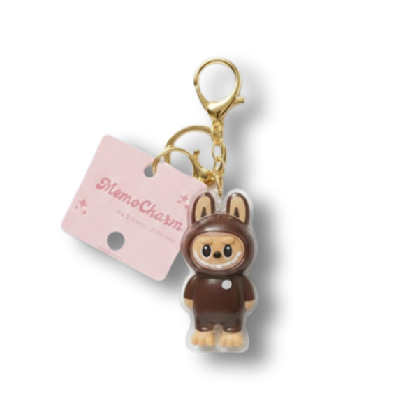 Labubu MemoCharm | Acrylic Bag Charm| Kawaii Keychain for Totes & Backpacks