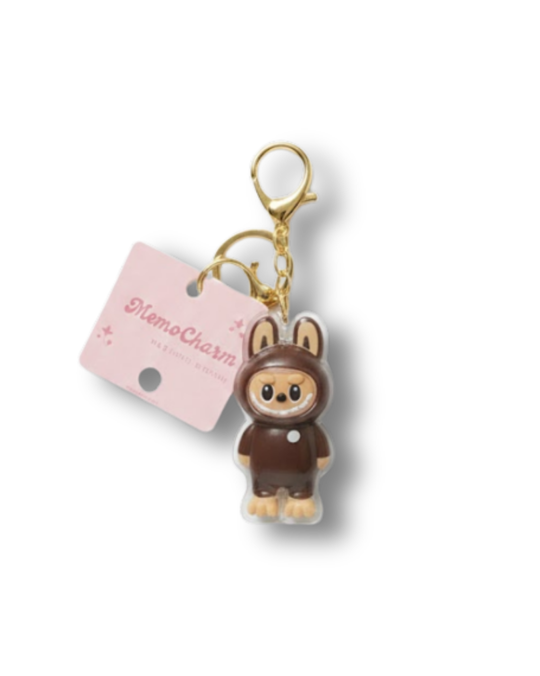 Labubu MemoCharm | Acrylic Bag Charm| Kawaii Keychain for Totes & Backpacks