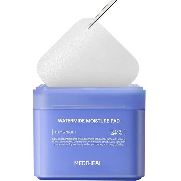 The Mediheal Watermide Moisture Pad is a cult-favorite K-Beauty essential specifically engineered for deep, long-lasting hydration and instant cooling. Below is an SEO-optimized product listing designed for high conversion and search visibility.

Product Title
Mediheal Watermide Moisture Pad (100 Pads) – Deep Hydration & Cooling Toner Pad | Icelandic Glacial Water & 10 Types of Hyaluronic Acid | Korean Skincare for De-puffing & Glowing Skin

Product Description
Drench Your Skin in 24-Hour Moisture
Say goodb